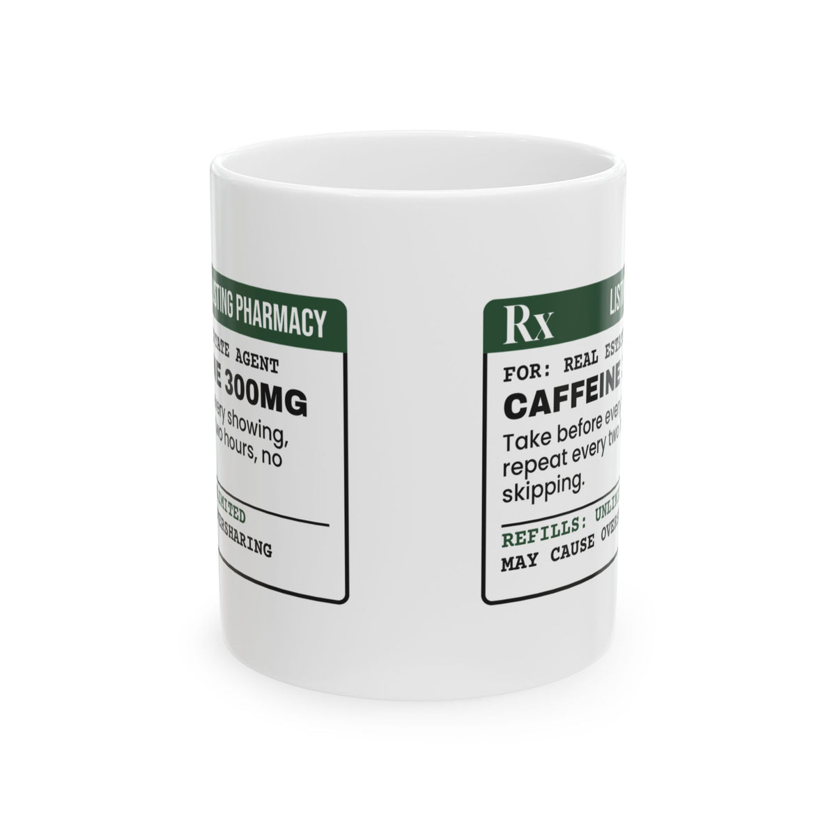Caffeine Coffee Mug For Real Estate Agent