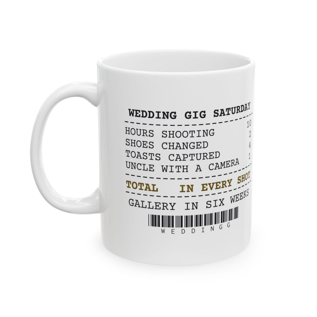 Funny Photography Coffee Mug Uncle With A Camera Wedding Receipt
