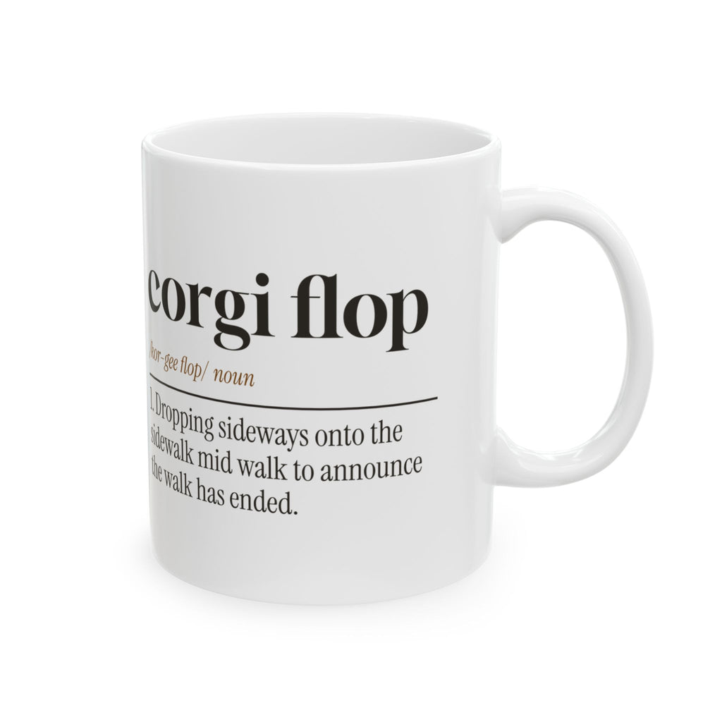 Funny Corgi Coffee Mug Corgi Flop Dictionary Definition For Corgi Moms
