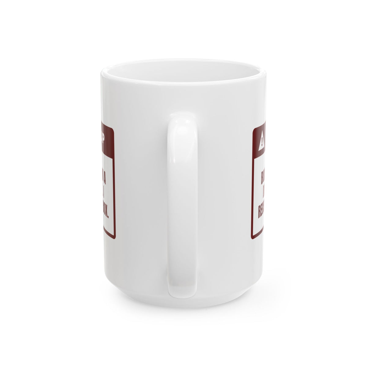 Funny Christmas Coffee Mug I Reused The Shoe Box Wrapping Warning