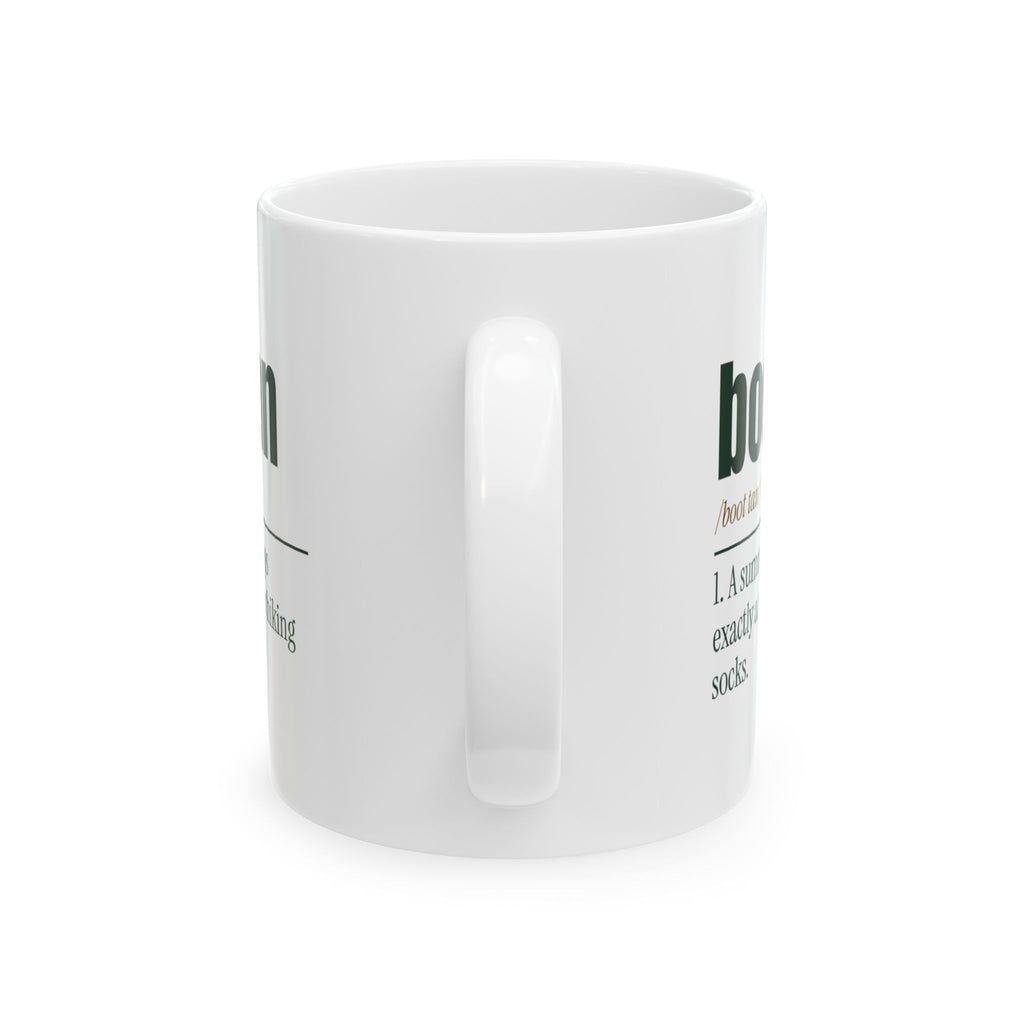 Funny Hiking Coffee Mug Boot Tan Definition For Hikers
