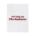 Christmas Throw Blanket Mittens On The Radiator Cozy Snow Day Cup