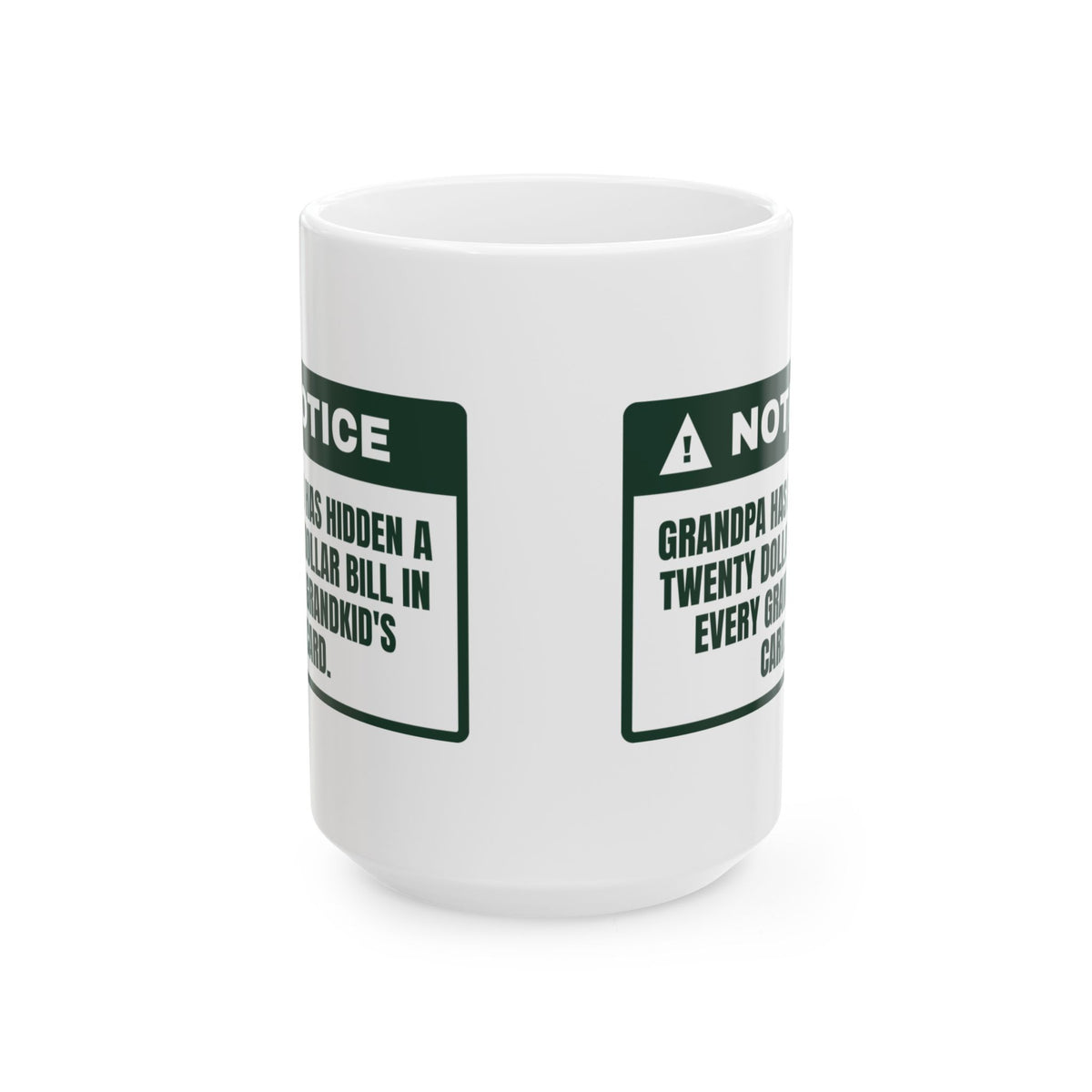 Funny Christmas Grandpa Coffee Mug A Twenty In Every Card Love Grandpa
