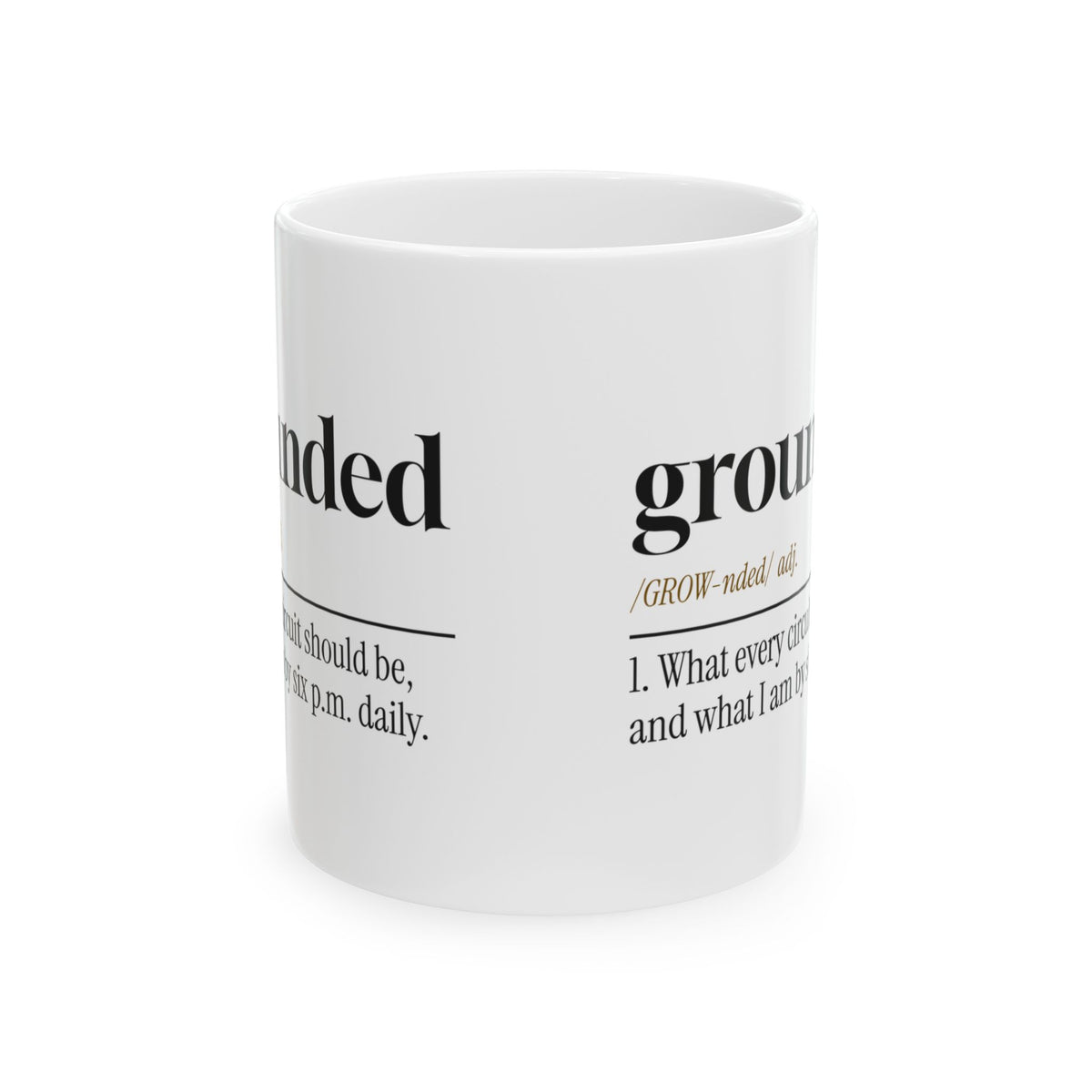 Grounded Definition Coffee Mug For Electricians