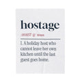 Funny Christmas Throw Blanket For Host Hostage Dictionary Definition