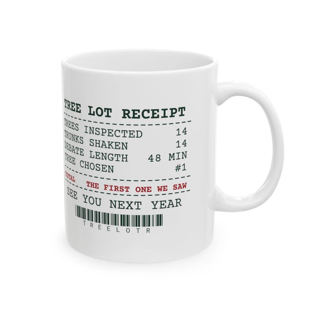 Funny Christmas Coffee Mug Tree Lot Receipt For Dad