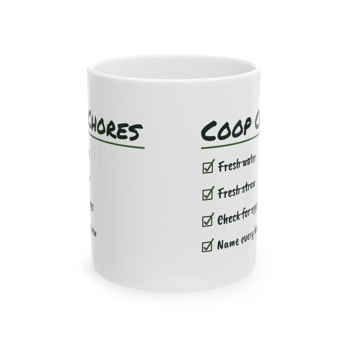 Funny Chicken Keeper Mug Fresh Straw Name Every Hen