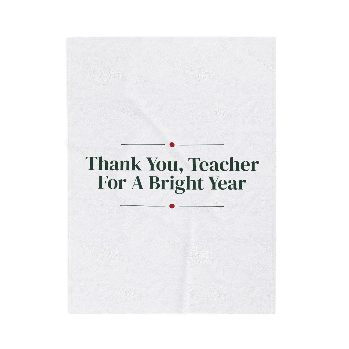 Teacher Christmas Throw Blanket Thank You Teacher For A Bright Year