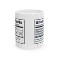 Funny Uncle Coffee Mug Quarters Behind Ears Nutrition Label For Uncles