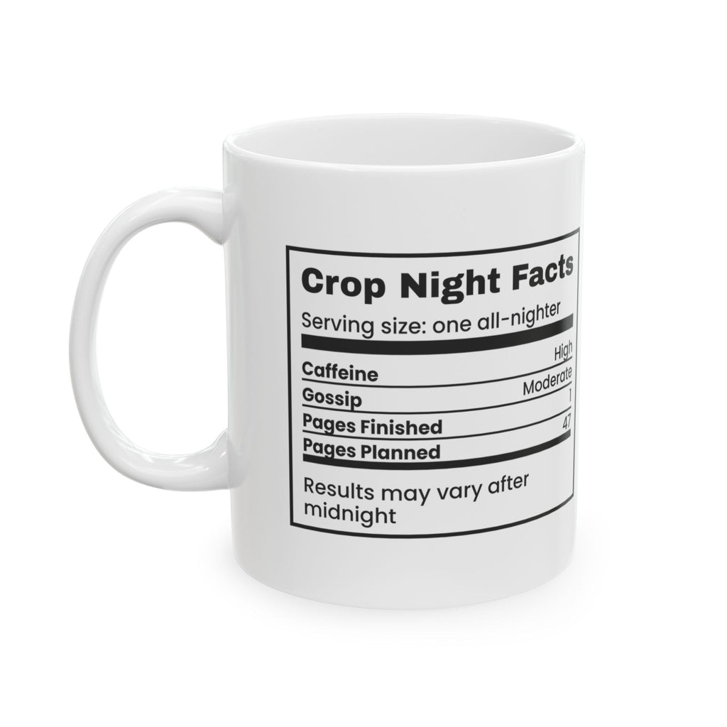 Crop Night Coffee Mug Crop Night Facts For Scrapbookers