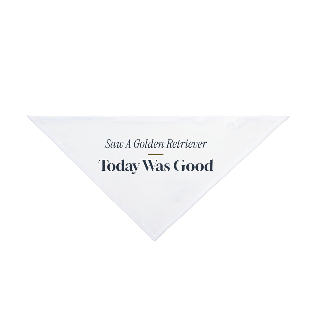 Funny Veterinarian Dog Bandana Saw A Golden Retriever Today Was Good