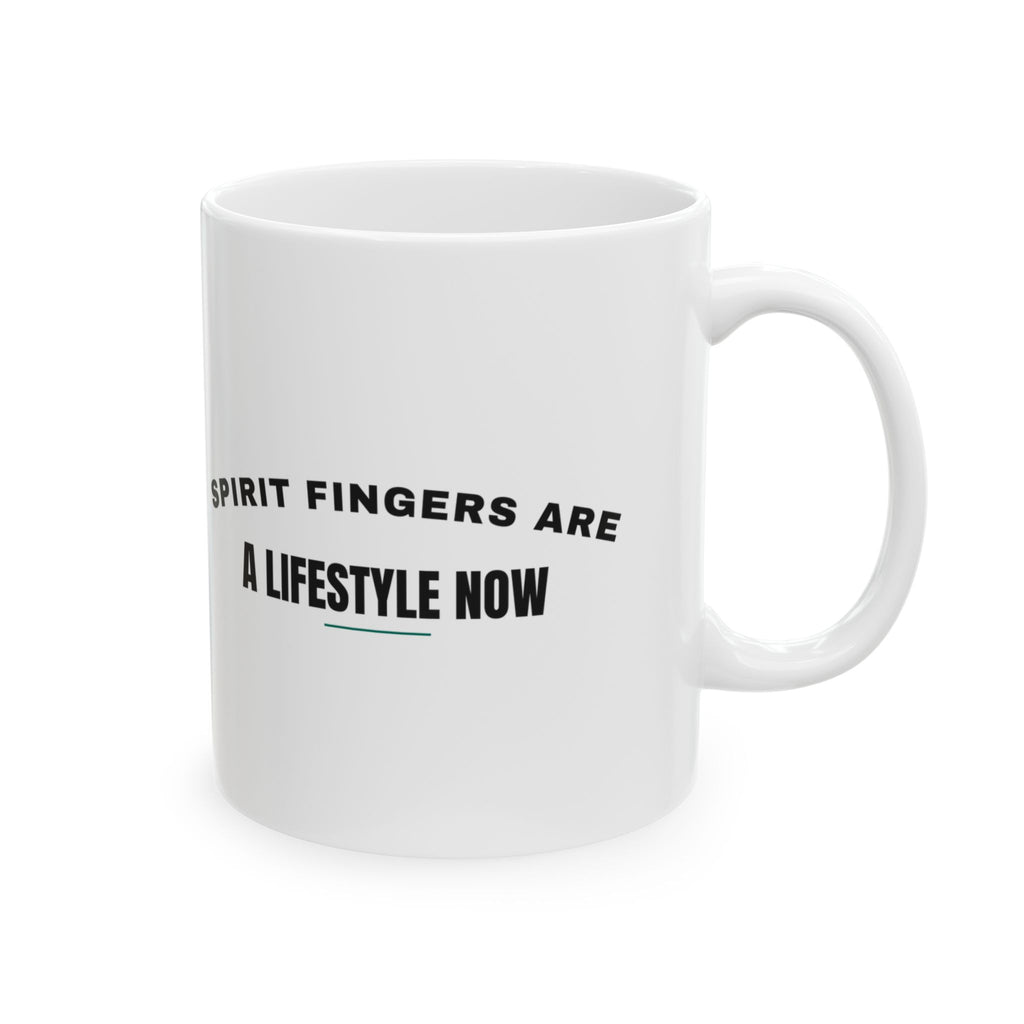 Cheer Mom Coffee Mug Spirit Fingers Are A Lifestyle