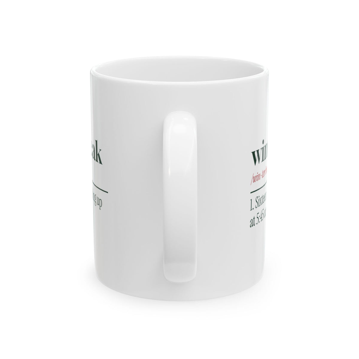 Funny Christmas Teacher Coffee Mug Winter Break Dictionary Definition