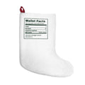 Funny Christmas Shopping Christmas Stocking Wallet Nutrition Facts Label