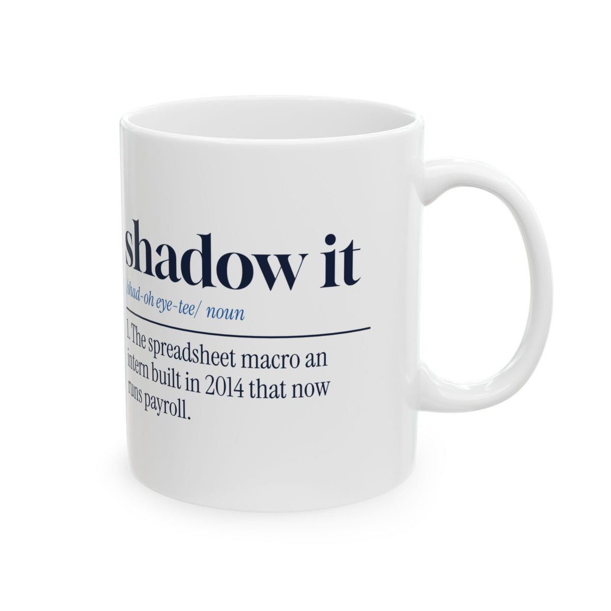 Funny IT Support Mug Shadow IT Dictionary Definition For Tech Support