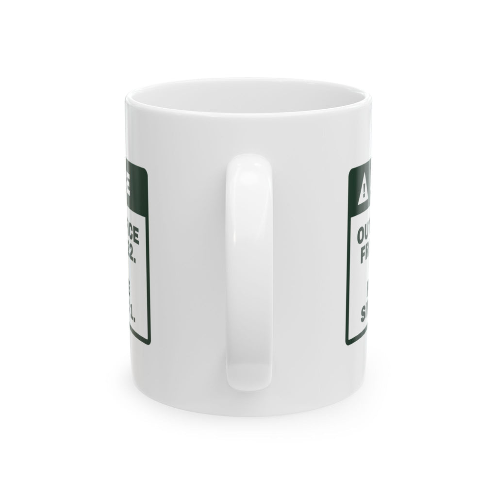 Funny Christmas Coworker Coffee Mug Out Of Office Dec 22 Notice