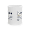 Funny Christmas Host Coffee Mug Hostmas Dictionary Definition
