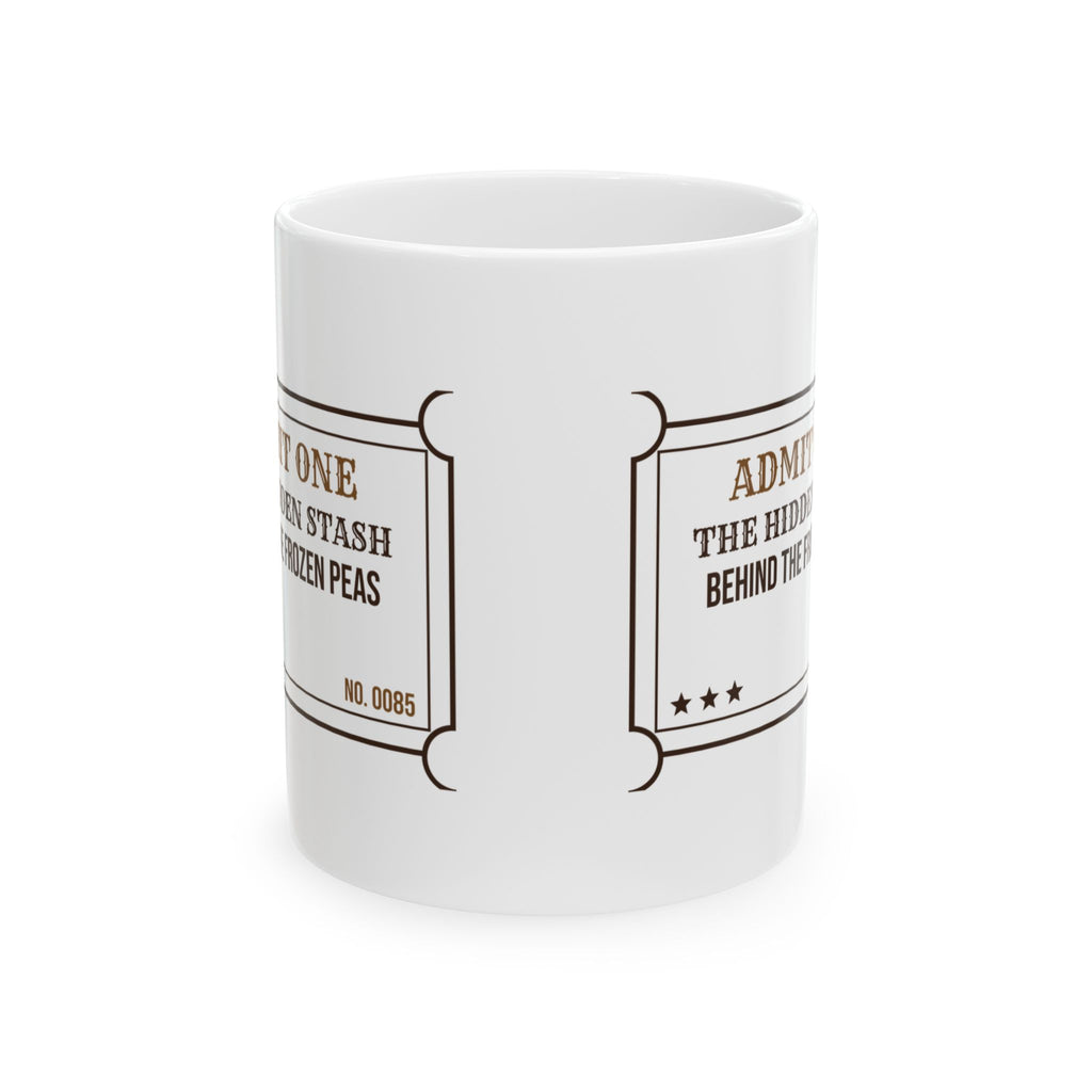 Funny Chocolate Coffee Mug Hidden Stash Ticket For Mom