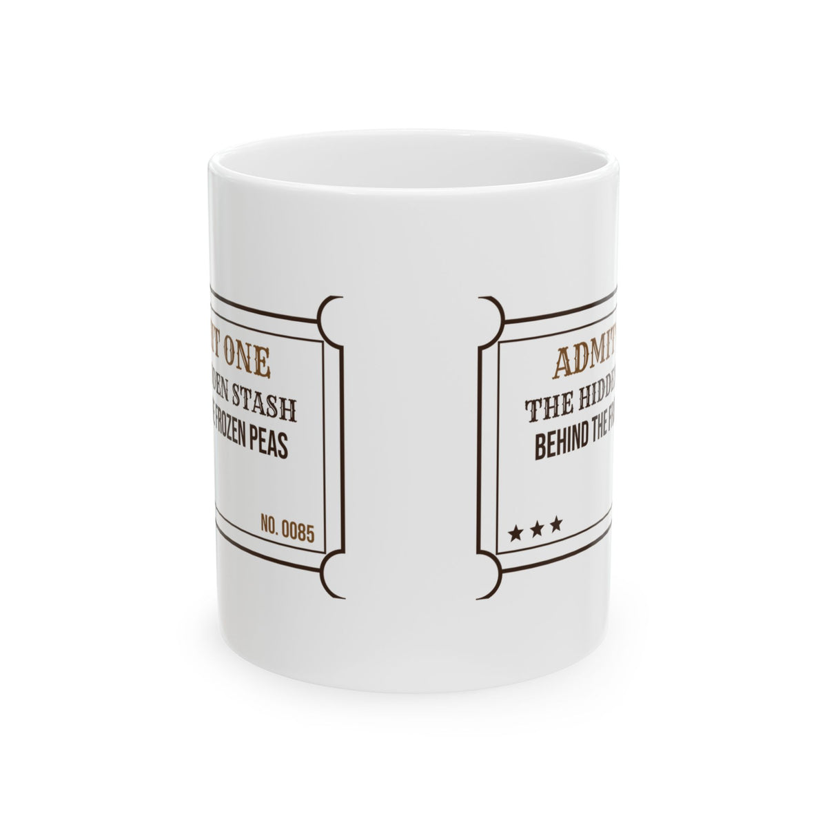 Funny Chocolate Coffee Mug Hidden Stash Ticket For Mom