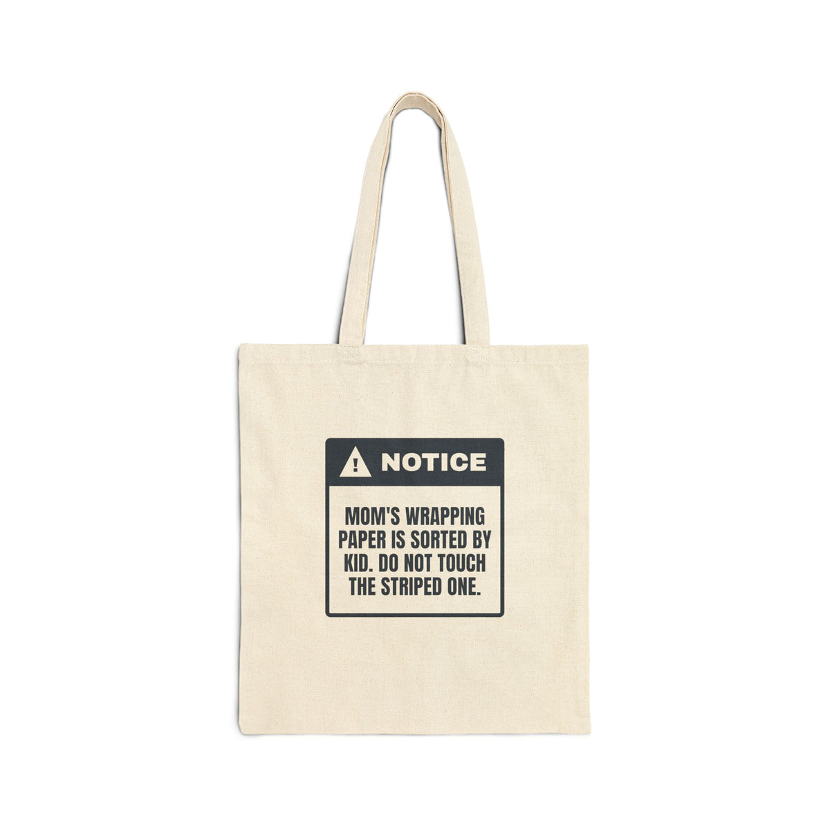 Funny Christmas Mom Tote Bag Wrapping Paper Sorted By Kid