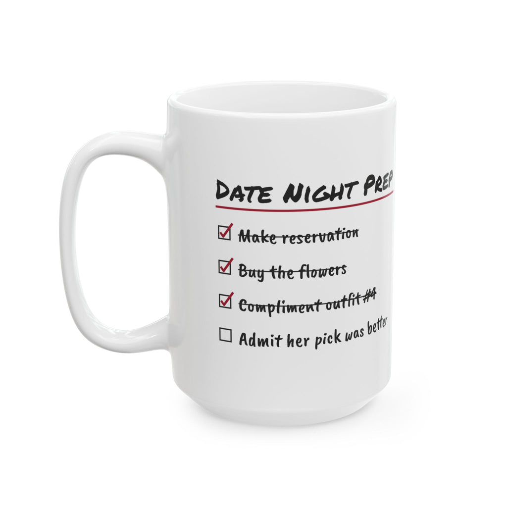 Funny Wife Coffee Mug Date Night Checklist For Wife