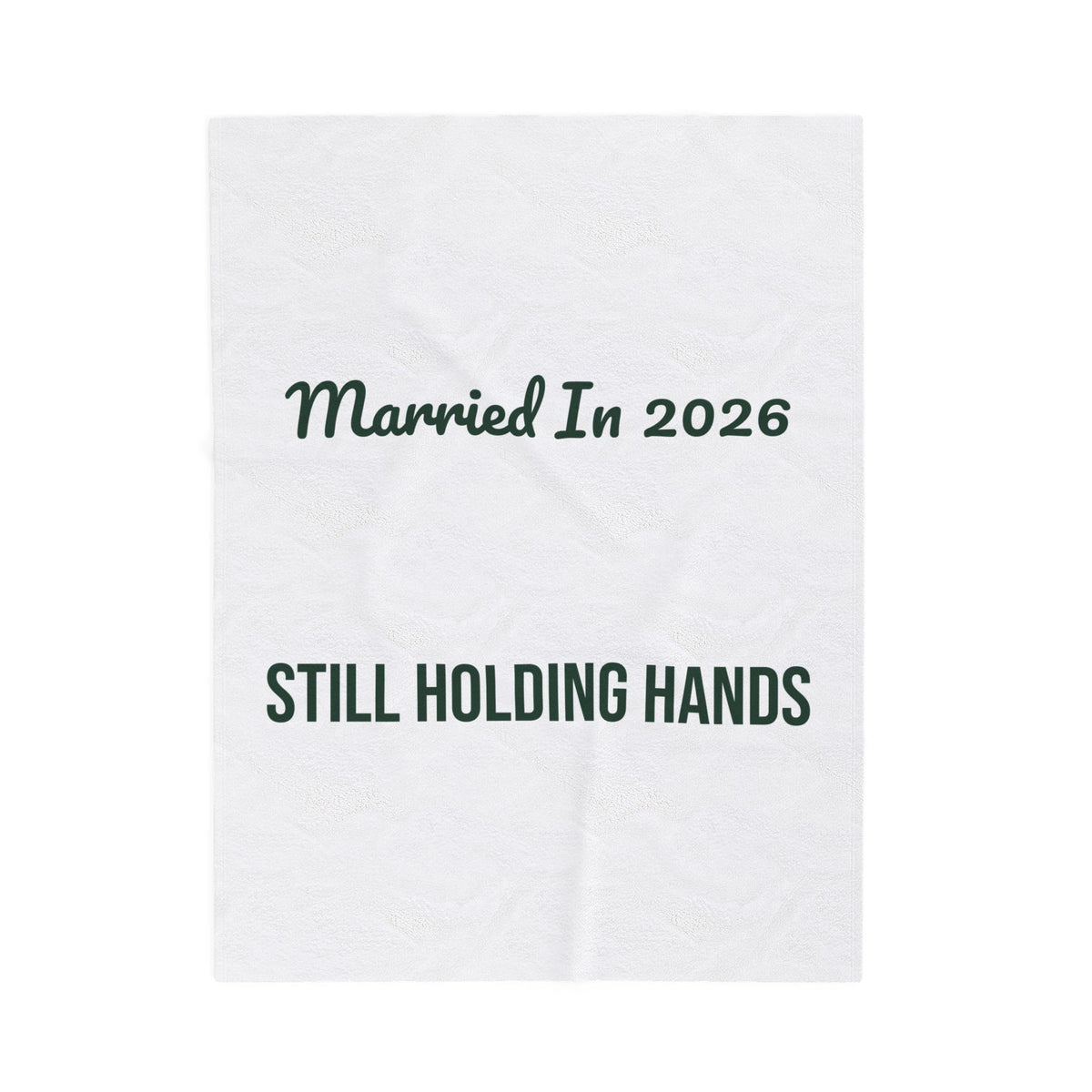 Newlywed Christmas Throw Blanket Married In 2026 Still Holding Hands