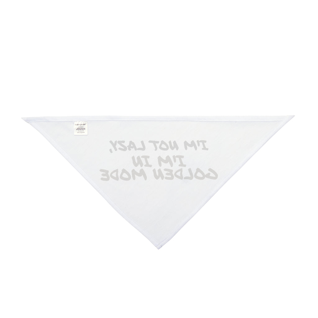 Funny Golden Retriever Dog Bandana "I'm Not Lazy I'm In Golden Mode" Dog