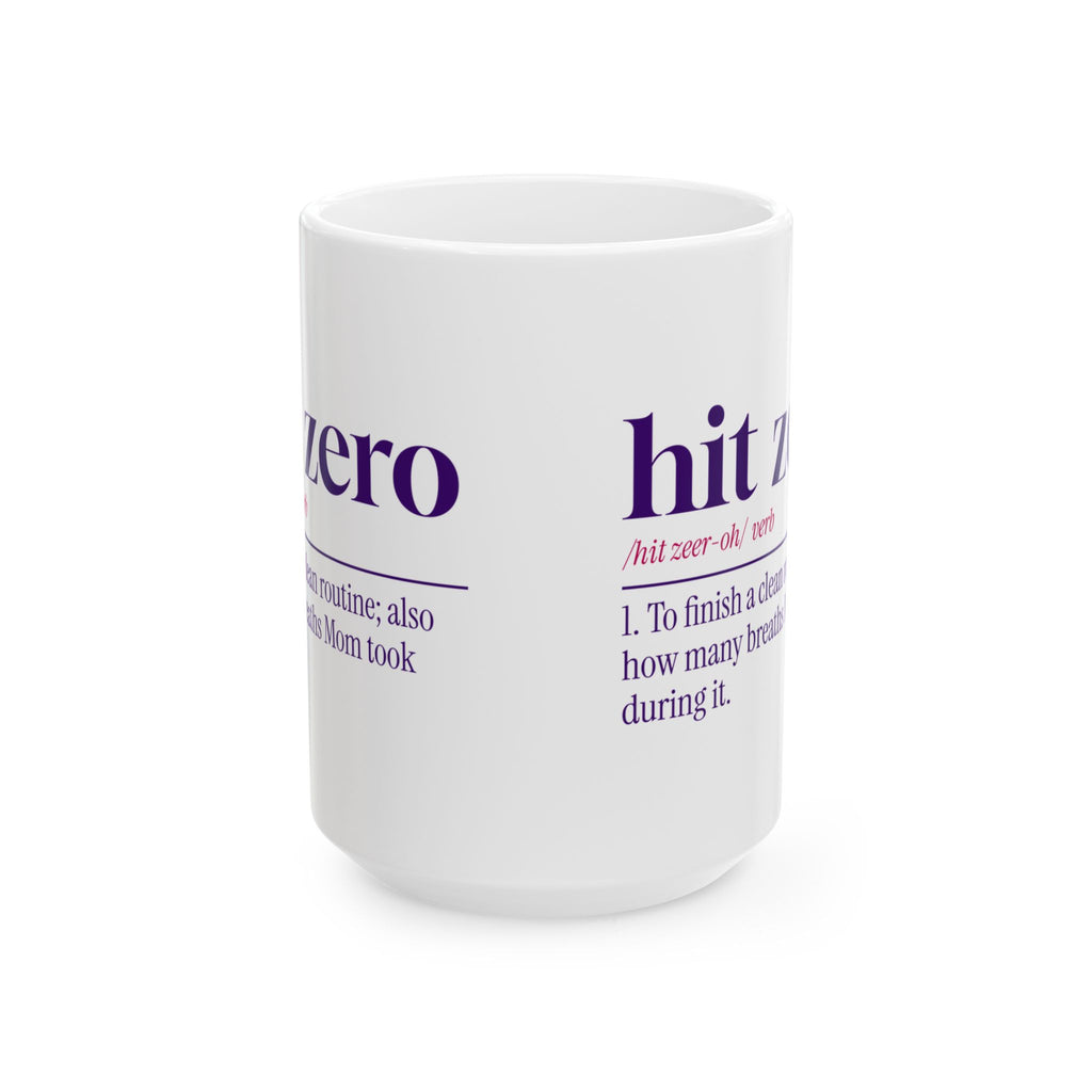 Funny Cheer Mom Coffee Mug Hit Zero Definition For Cheer Moms