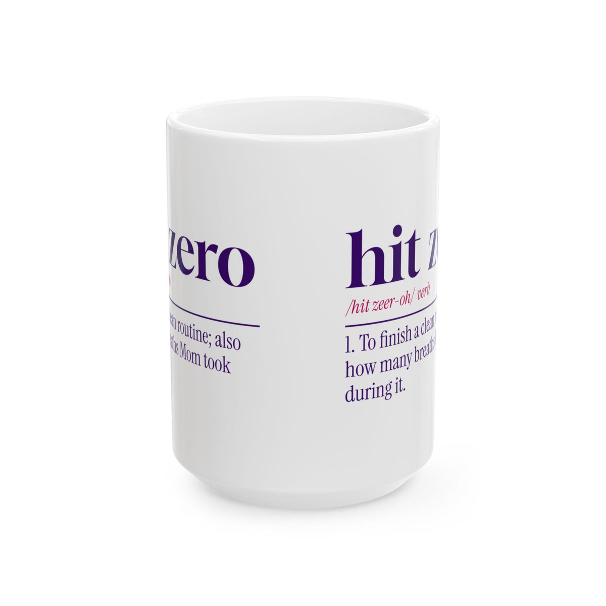 Funny Cheer Mom Coffee Mug Hit Zero Definition For Cheer Moms