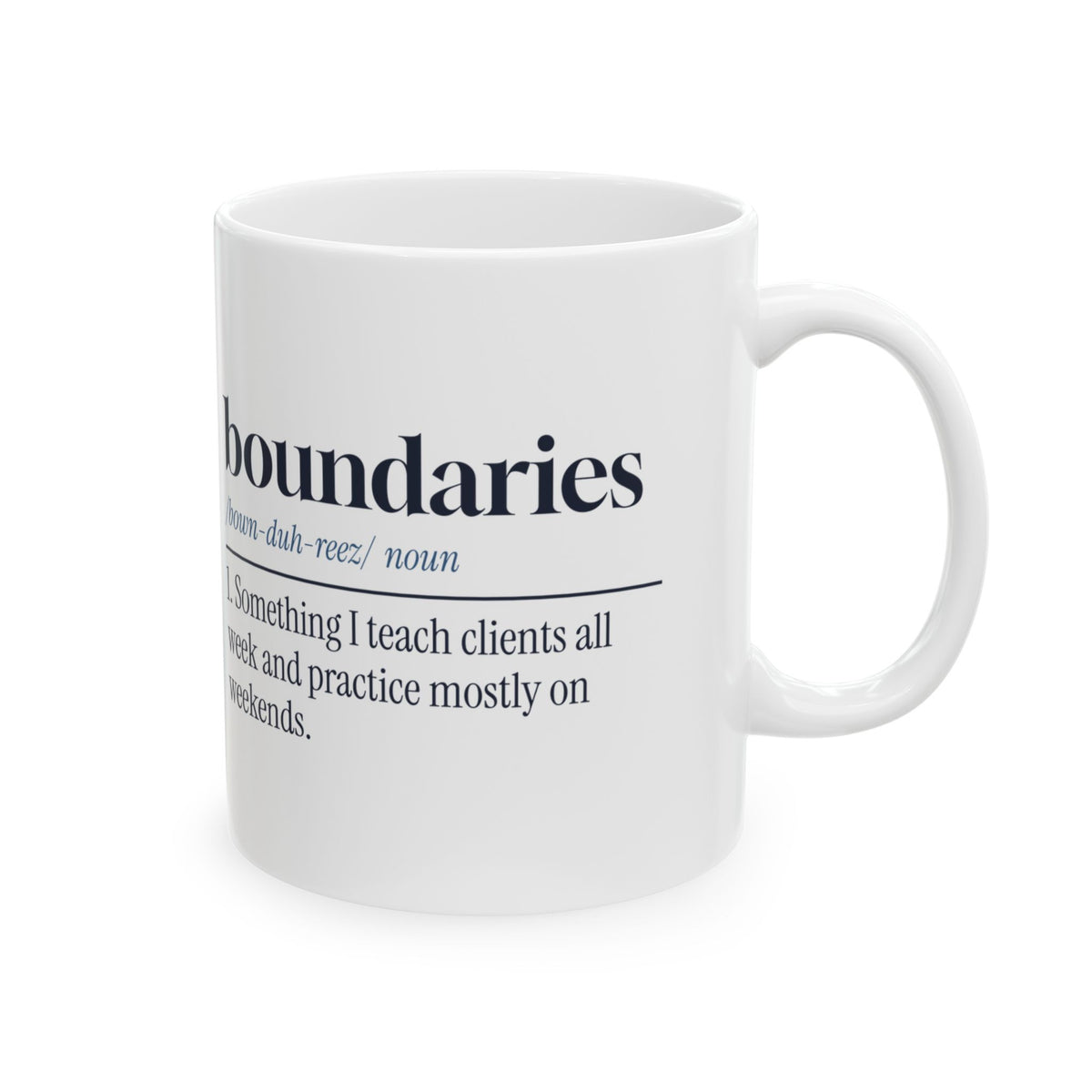 Funny Social Worker Mug Boundaries Weekends Only Dictionary Definition