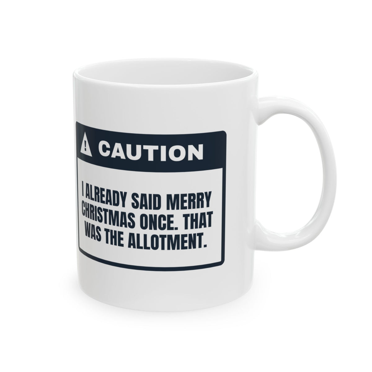 Funny Christmas Introvert Coffee Mug Merry Christmas Allotment Used