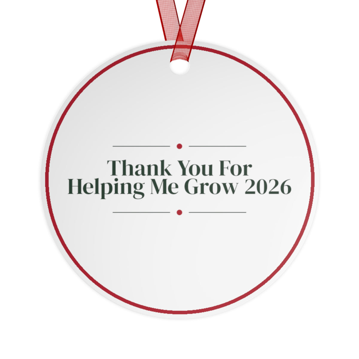 Christmas Teacher Ornament Thank You For Helping Me Grow 2026