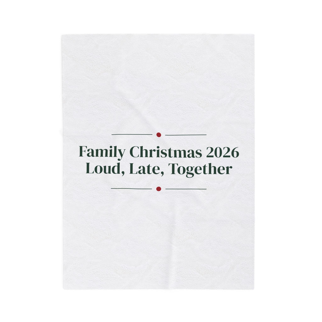 Christmas Throw Blanket Family Christmas 2026 Loud Late Together