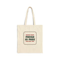 Funny Christmas Office Tote Bag Fudge Is Free Take One Break Room