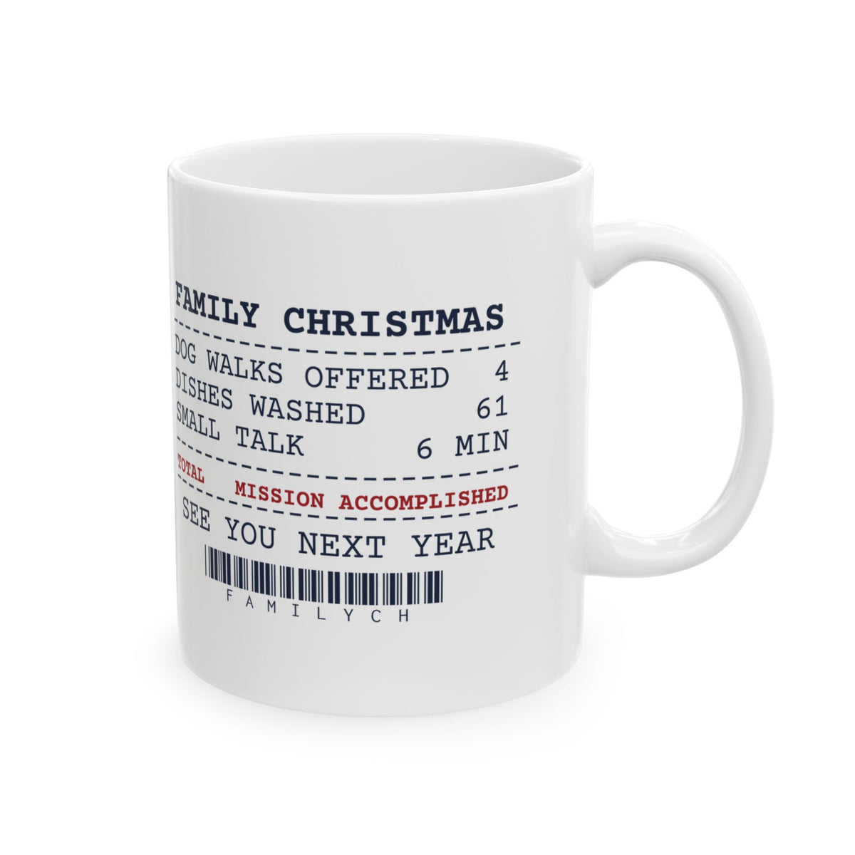 Funny Introvert Christmas Coffee Mug Washed Every Dish To Avoid Talking