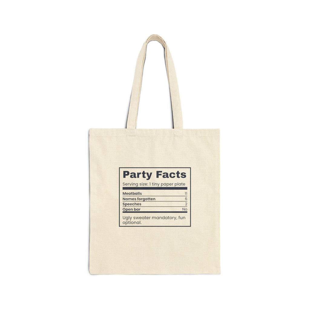 Funny Christmas Coworker Tote Bag Office Party Facts Label