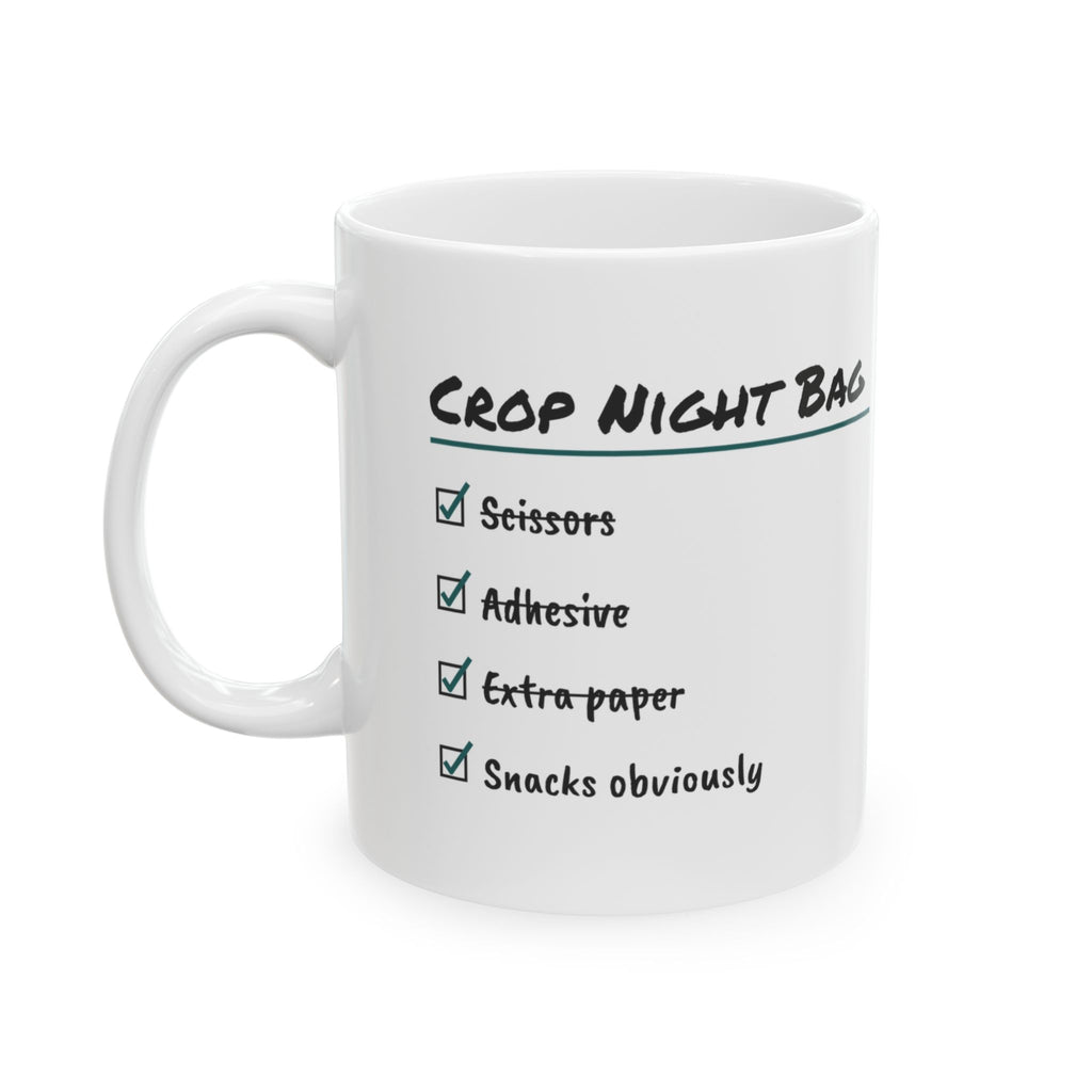 Crop Night Bag Checklist Coffee Mug For Crafters