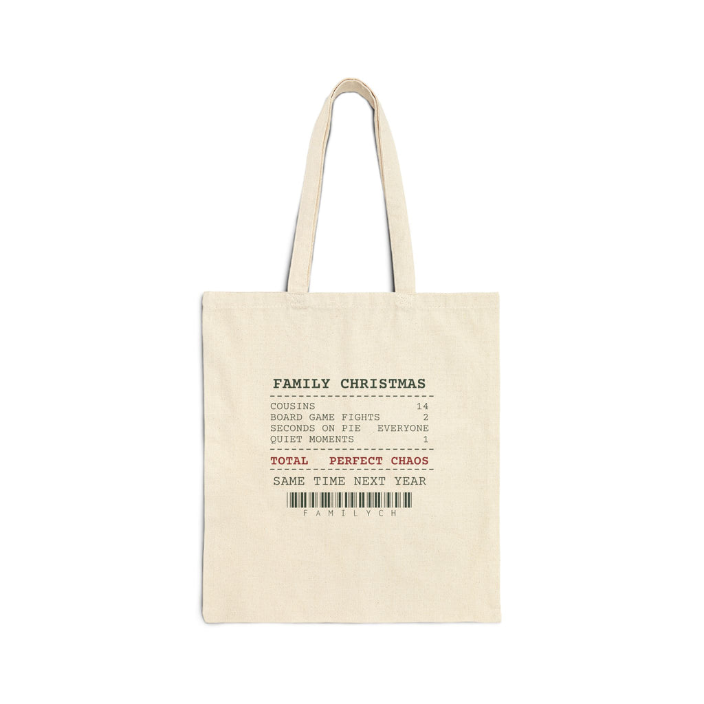 Funny Family Christmas Tote Bag Family Christmas Receipt