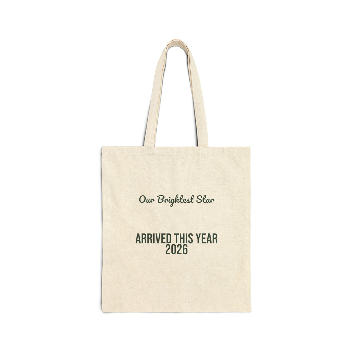 Baby's First Christmas Tote Bag Our Brightest Star Arrived 2026