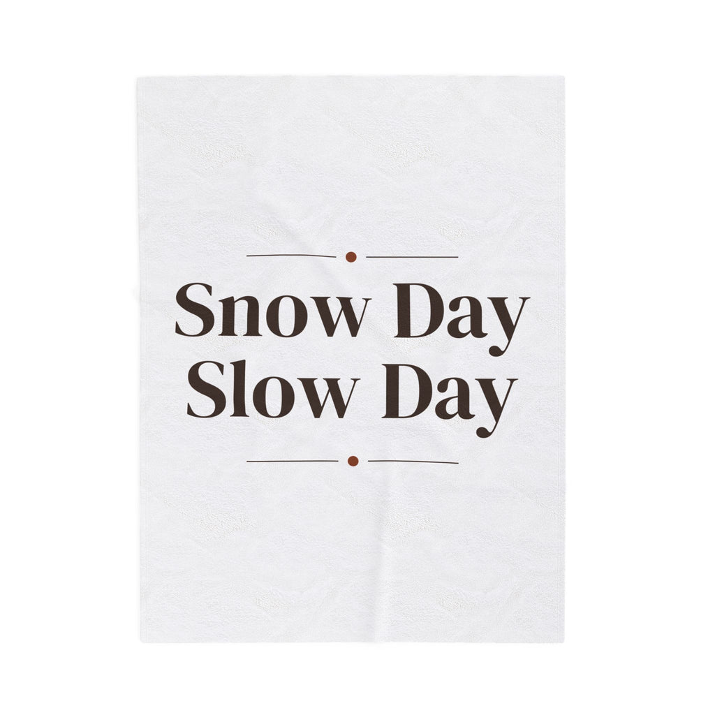 Cozy Christmas Throw Blanket Snow Day Slow Day Winter Mug