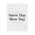 Cozy Christmas Throw Blanket Snow Day Slow Day Winter Mug