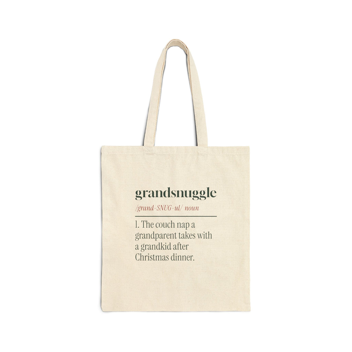 Christmas Grandparent Tote Bag Grandsnuggle Definition For Grandpa