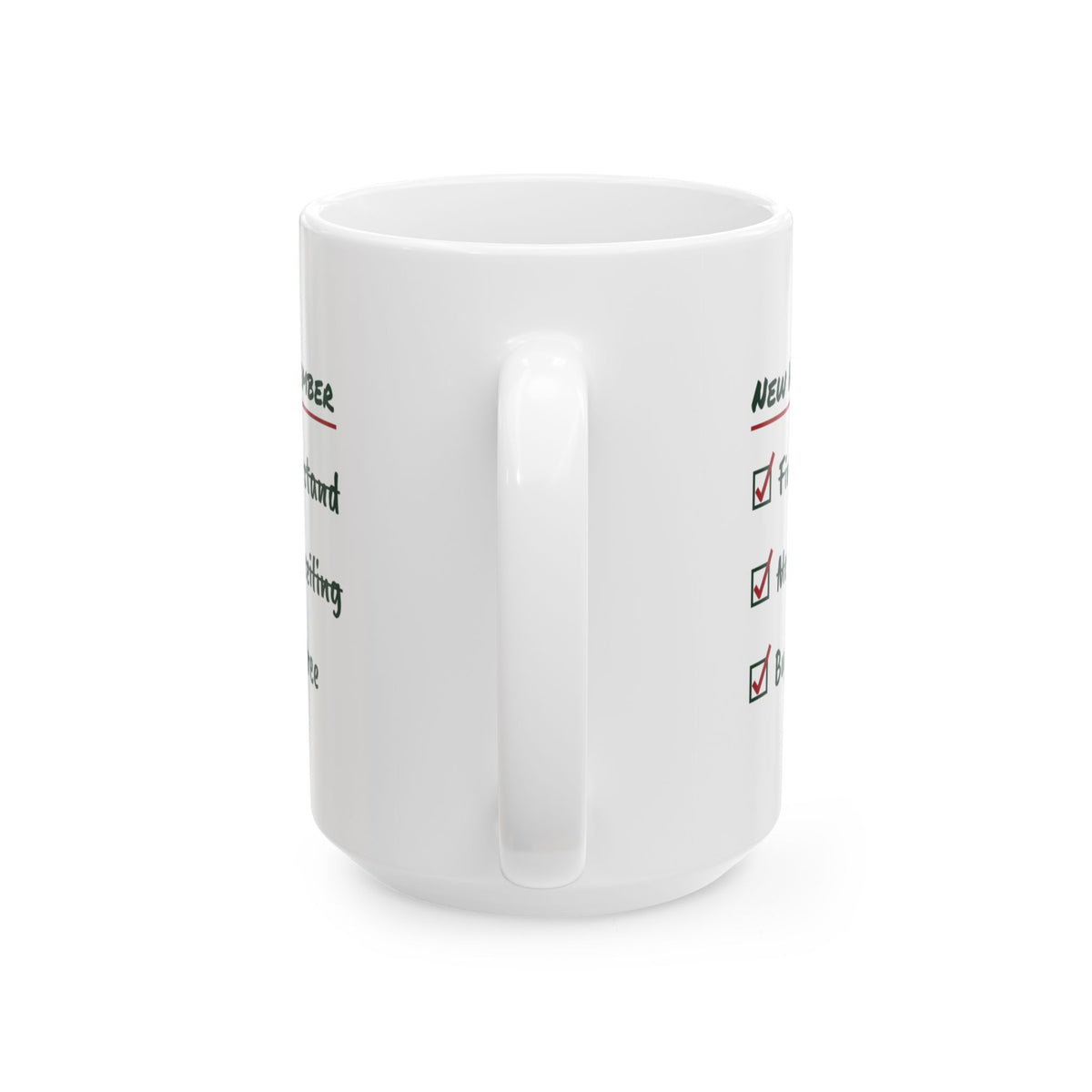 Funny New Home Christmas Coffee Mug Measure The Ceiling Checklist