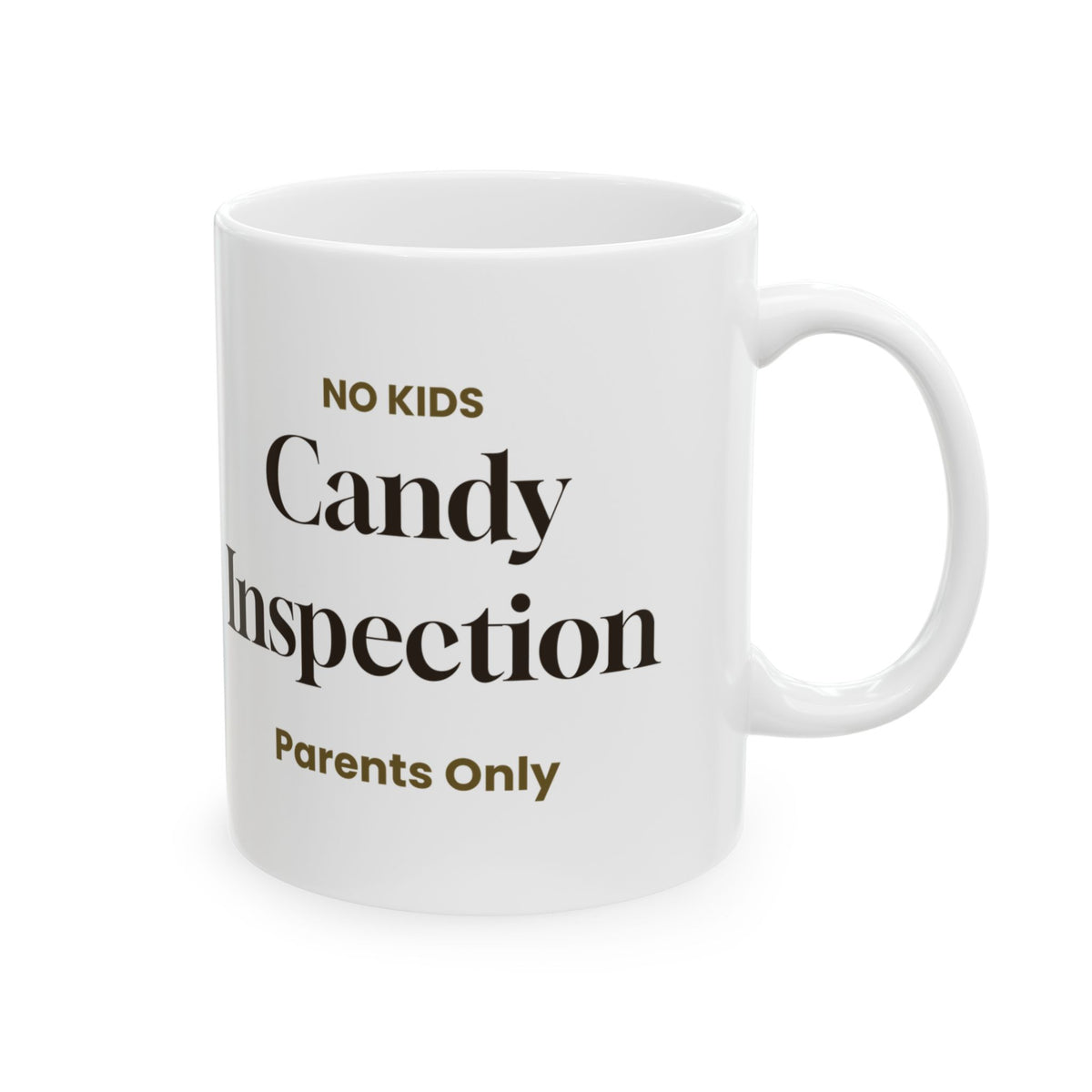 Funny Easter Candy Inspection Sign Coffee Mug For Parents