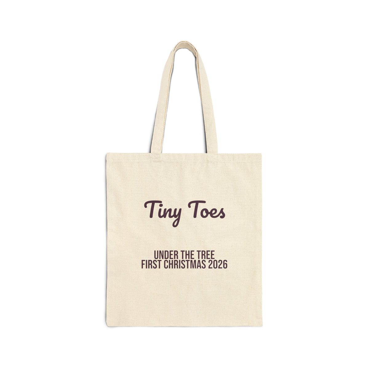 Christmas Tote Bag Tiny Toes Under The Tree First Christmas 2026