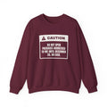 Funny Christmas Shopping Sweatshirt Do Not Open My Packages Warning