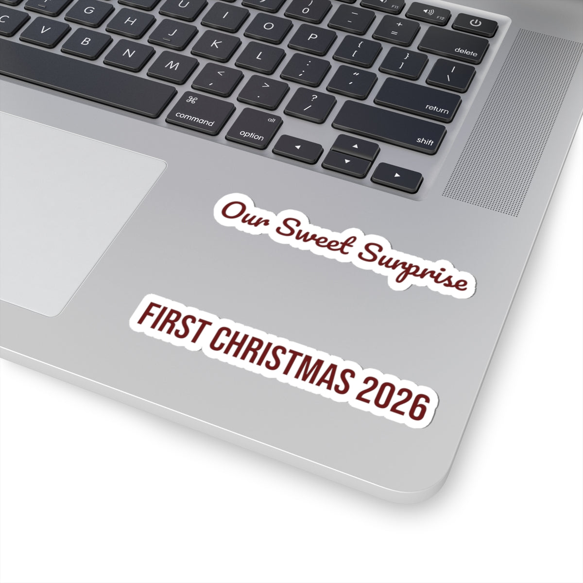 Babys First Christmas 2026 Sticker Our Sweet Surprise For Parents