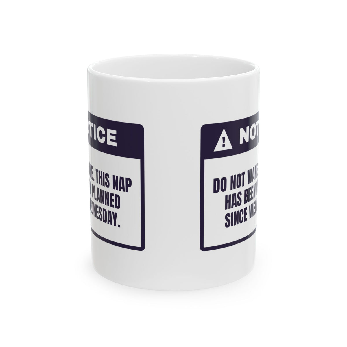 Funny Nap Mug Planned Since Wednesday Do Not Wake Notice