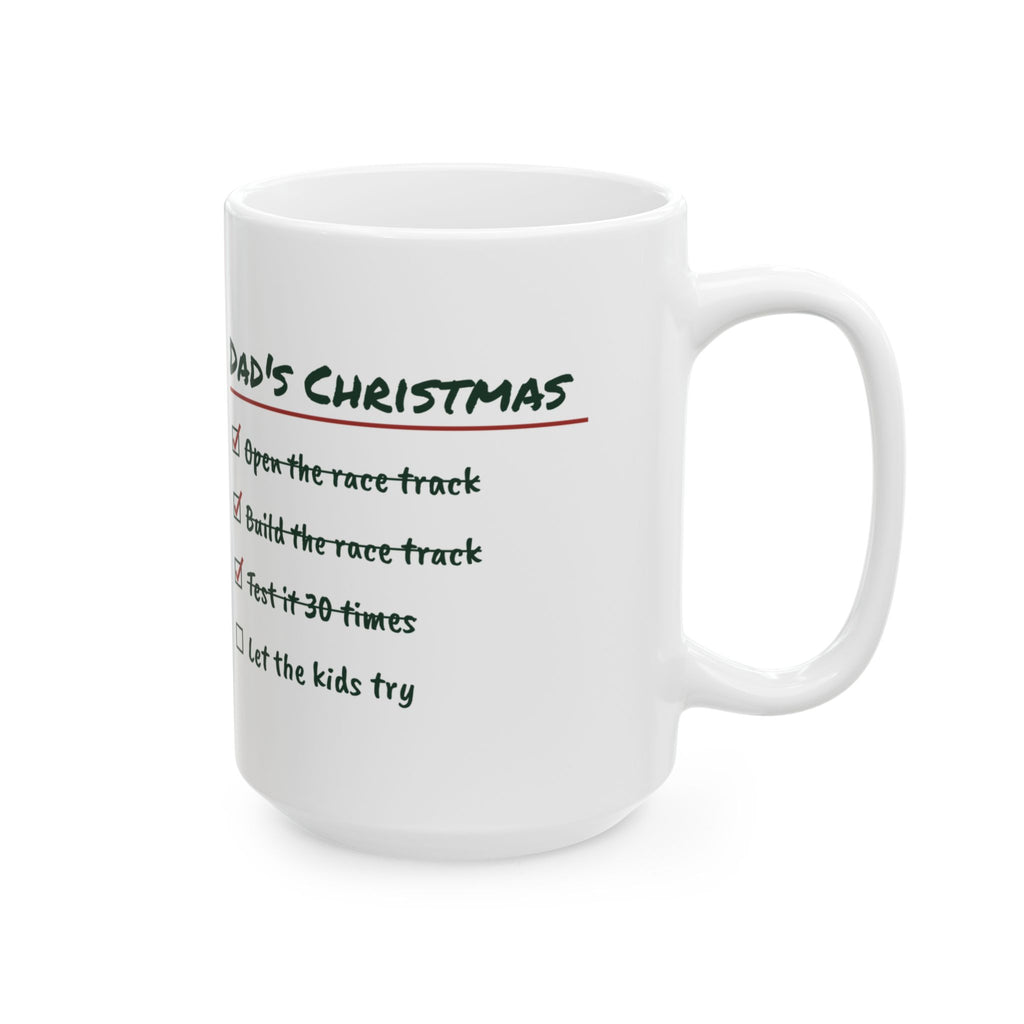 Funny Christmas Coffee Mug Dad's Christmas Let The Kids Try For Dad