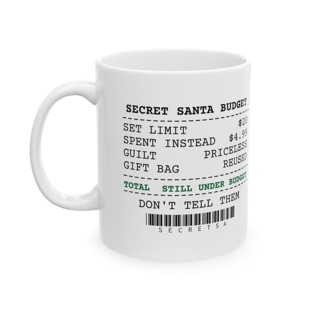 Funny White Elephant Mug Still Under Budget